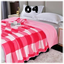 Block Sherpa Throws / Blankets - Queen Size
