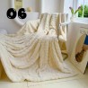 Luxury Leaf Embossed Throw / Blanket - Queen Size