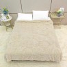Luxury Leaf Embossed Throw / Blanket - Queen Size