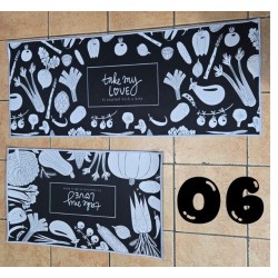 2 Piece 3D Printed Kitchen Mat Set