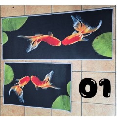 2 Piece 3D Printed Kitchen Mat Set