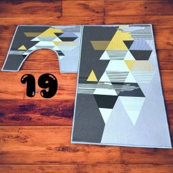 3D Printed 2 Piece Toilet Mat Set