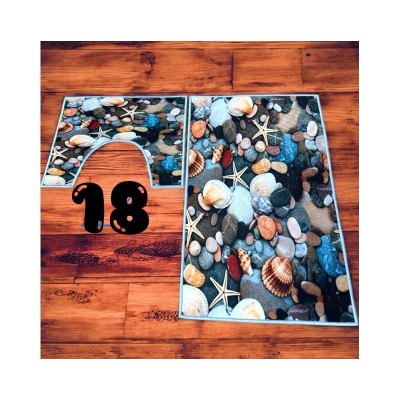 3D Printed 2 Piece Toilet Mat Set