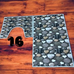 3D Printed 2 Piece Toilet Mat Set