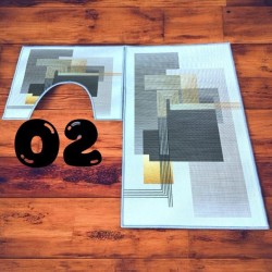 3D Printed 2 Piece Toilet Mat Set