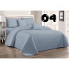 ELEGANT SIMPLE QUEEN 5 PIECE BEDSPREAD SET