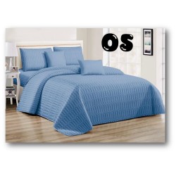 ELEGANT SIMPLE QUEEN 5 PIECE BEDSPREAD SET