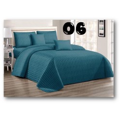ELEGANT SIMPLE QUEEN 5 PIECE BEDSPREAD SET