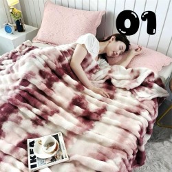 Queen Size Patchy Fleece Blanket
