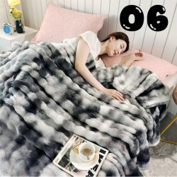 Queen Size Patchy Fleece Blanket