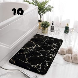 Fluffy or marble effect mats, small rugs