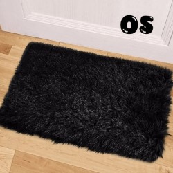 Fluffy or marble effect mats, small rugs