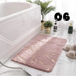 Fluffy or marble effect mats, small rugs