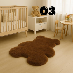 Plush & Fluffy Teddy Shaped Mats/Rugs