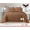 Mokka Super King Quilted Bed Set - 5 Piece