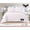 Mokka Super King Quilted Bed Set - 5 Piece
