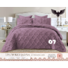 Mokka Super King Quilted Bed Set - 5 Piece