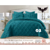 Mokka Super King Quilted Bed Set - 5 Piece