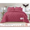 Mokka Super King Quilted Bed Set - 5 Piece
