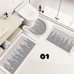 3D Printed Rubber like feel, 3 Piece Bathroom Sets