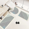 3D Printed Rubber like feel, 3 Piece Bathroom Sets