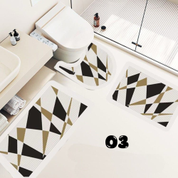 3D Printed Rubber like feel, 3 Piece Bathroom Sets
