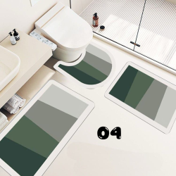 3D Printed Rubber like feel, 3 Piece Bathroom Sets