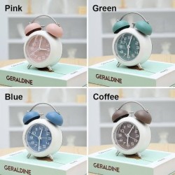 Vintage Twin Bell Alarm Clock - Blue