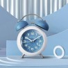 Vintage Twin Bell Alarm Clock - Blue