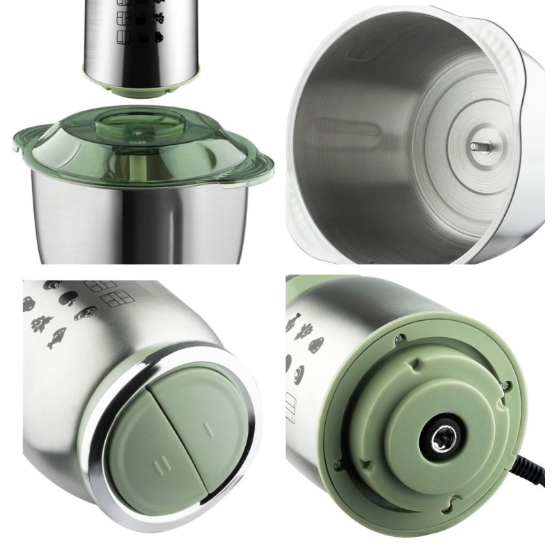 ACKILISS 5L Electric Grinder/Food Processor, now with 6 blades