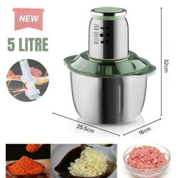ACKILISS 5L Electric Grinder/Food Processor, now with 6 blades