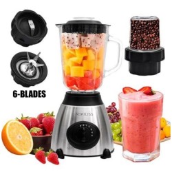 ACKILISS GLASS BLENDER WITH COFFEE GRINDER