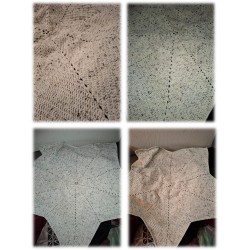 Crocheted Blanket - Oatmeal 5 Point