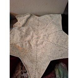 Crocheted Blanket - Oatmeal 5 Point
