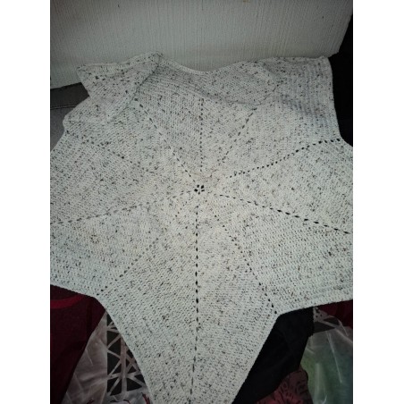 Crocheted Blanket - Oatmeal 5 Point