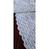 Crocheted WHITE Shell Design Blanket