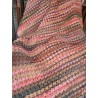 Crocheted Blanket Pinks and Earthy Tones