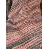 Crocheted Blanket Pinks and Earthy Tones
