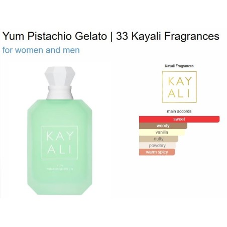 Yum Pistachio Gelato | 33 Kayali Fragrances for women and men 100ml