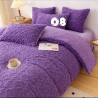 Gorgeous Geometric Style Fleece Queen to King Size Comforter Set