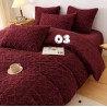 Gorgeous Geometric Style Fleece Queen to King Size Comforter Set