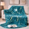 Marble Vein Plush Throw Blanket