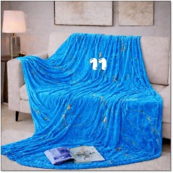 Marble Vein Plush Throw Blanket
