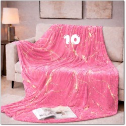 Marble Vein Plush Throw Blanket