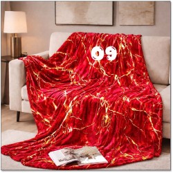 Marble Vein Plush Throw Blanket