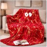 Marble Vein Plush Throw Blanket