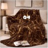 Marble Vein Plush Throw Blanket