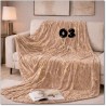 Marble Vein Plush Throw Blanket