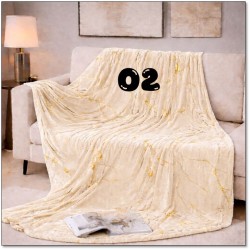 Marble Vein Plush Throw Blanket