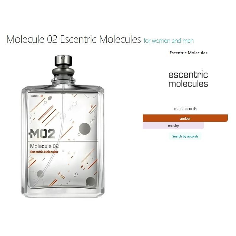 Molecule 02 Escentric Molecules for women and men